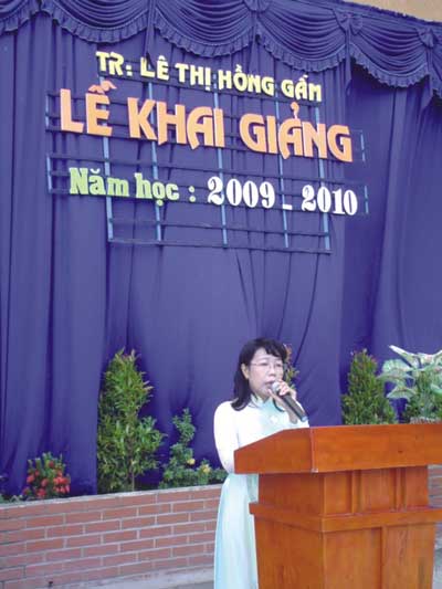 Trường Tiểu học Lê Thị Hồng Gấm, Q.Tân Bình: Ngôi trường của tình thương và trách nhiệm