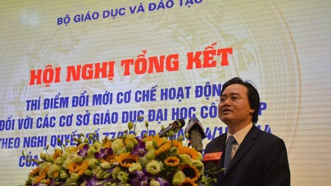 Bộ trưởng Phùng Xuân Nhạ: Tự chủ đại học còn hạn chế
