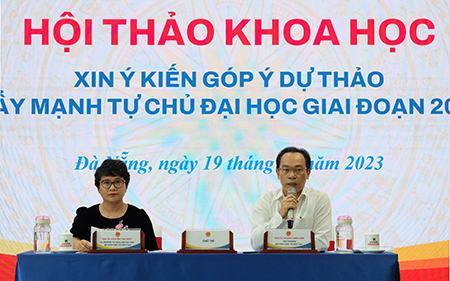 Đẩy mạnh tự chủ đại học