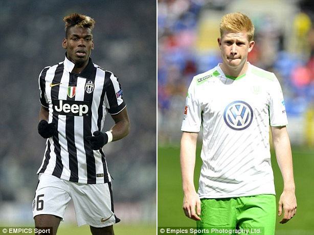 Paul Pogba và De Bruyne nằm trong tầm ngắm của Man City
