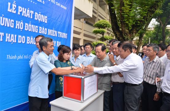 TP.HCM: Phát động quyên góp ủng hộ đồng bào miền Trung