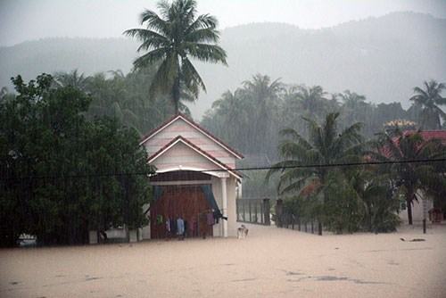 Bình Định: Mưa lớn gây ngập cục bộ nhiều nơi