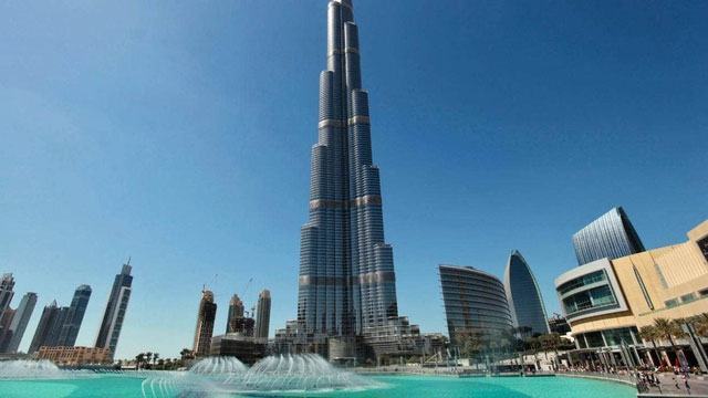  Burj Khalifa là tòa nhà cao nhất trên thế giới hiện nay. 