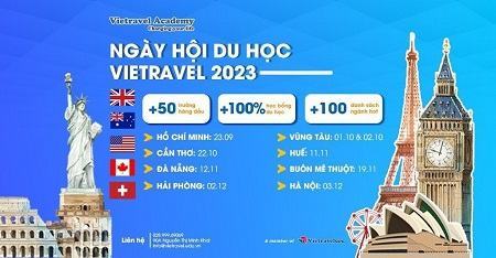 Ngày hội du học cùng Vietravel 2023: Khám phá cơ hội mới cho tương lai