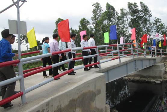 Khánh thành cầu Thanh Niên ở xã Vĩnh Lộc B, huyện Bình Chánh