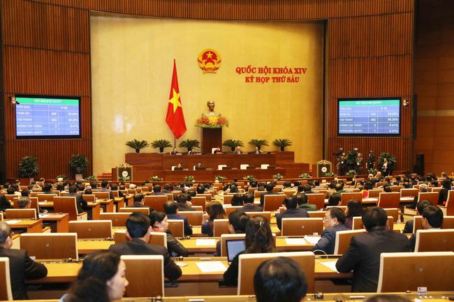 Thông tin kết quả kỳ họp thứ VI, Quốc hội khóa XIV