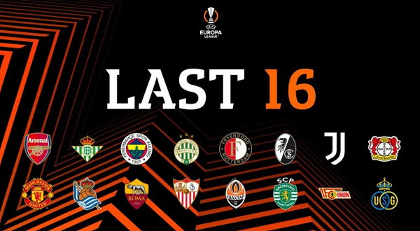 Xác định 8 đội cuối cùng vào vòng 1/8 Europa League