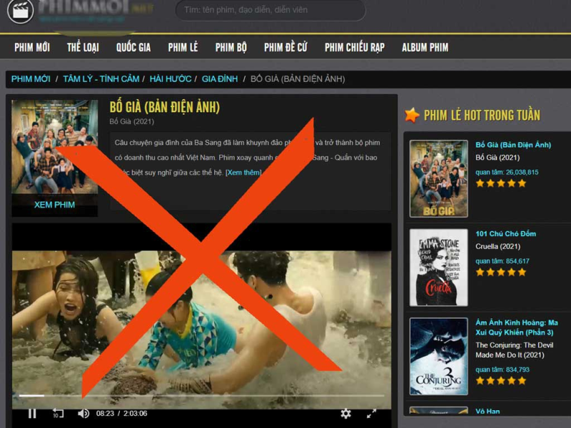 Xem phim web lậu: Lợi bất cập hại !1