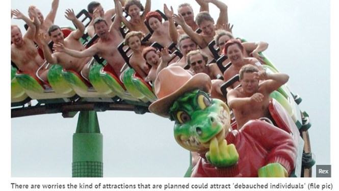 Dự án công viên tình dục ở Brazil đang thu hút sự quan tâm của dư luận /// Ảnh: chụp màn hình Mirror