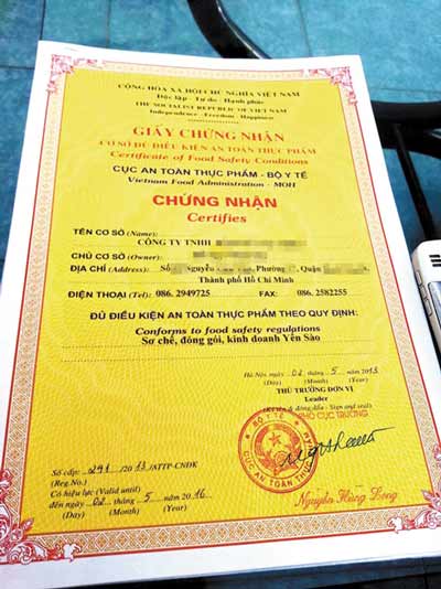 Xuất hiện “cò” chứng nhận về an toàn thực phẩm
