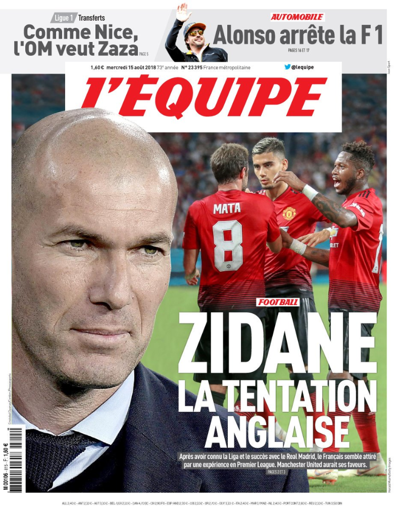 Zidane chờ cơ hội dẫn dắt M.U