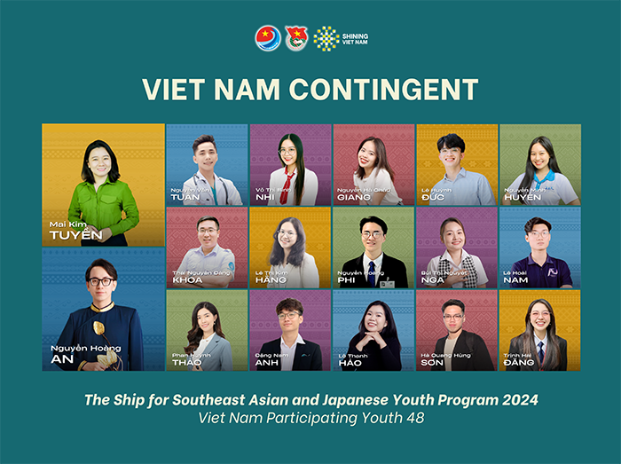 17 thanh niên Việt Nam tham gia Chương trình Tàu Thanh niên Đông Nam Á và Nhật Bản