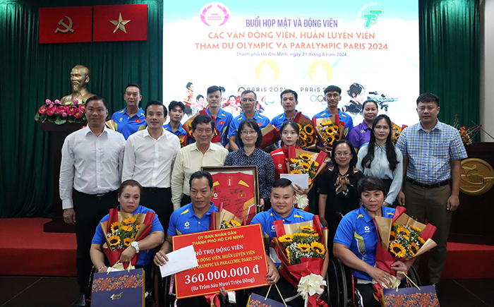 TP.HCM động viên các VĐV tham dự Thế vận hội Olympic và Paralympic Paris 2024