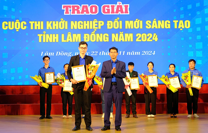 Lâm Đồng: Trao giải Cuộc thi Khởi nghiệp đổi mới sáng tạo trẻ năm 2024