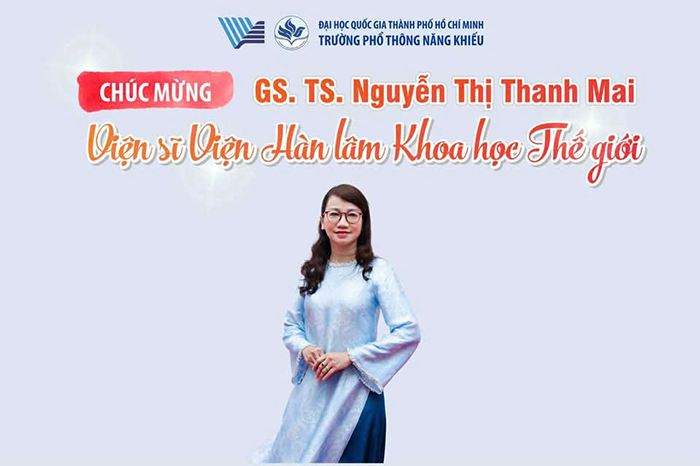 Hiệu trưởng một trường chuyên tại TP.HCM được bầu chọn làm Viện sĩ Viện Hàn lâm Khoa học thế giới