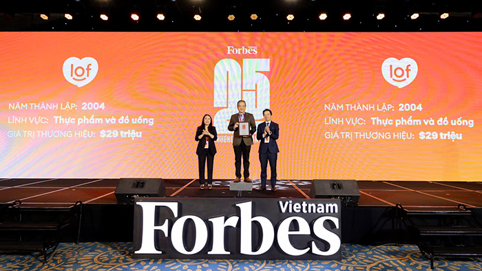 LOF vào top 25 thương hiệu dẫn đầu của Forbes Việt Nam