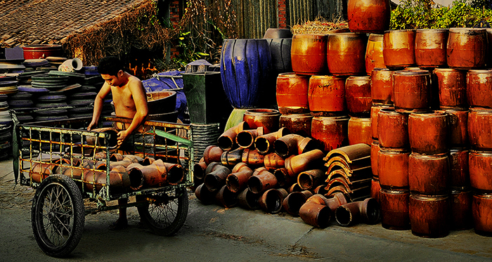 Yên bình bên dòng sông gốm của những thương hồ