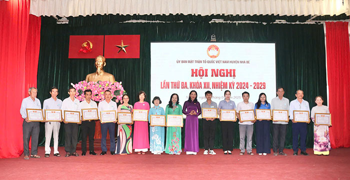 Huyện Nhà Bè tổ chức Hội nghị Ủy ban Mặt trận Tổ quốc Việt Nam huyện Nhà Bè lần thứ ba, khóa XII (2024-2029)