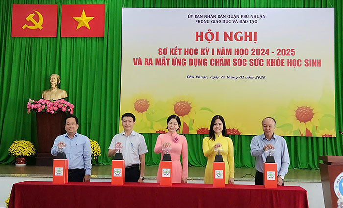 Quận Phú Nhuận ra mắt ứng dụng chăm sóc sức khỏe học sinh từ trí tuệ nhân tạo