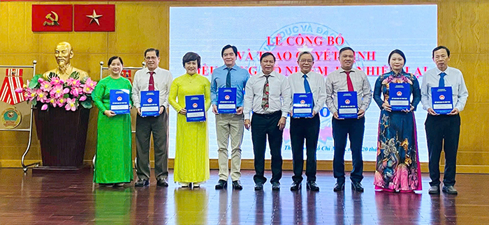 Sở GD-ĐT TP.HCM điều động, bổ nhiệm, bổ nhiệm lại cán bộ quản lý