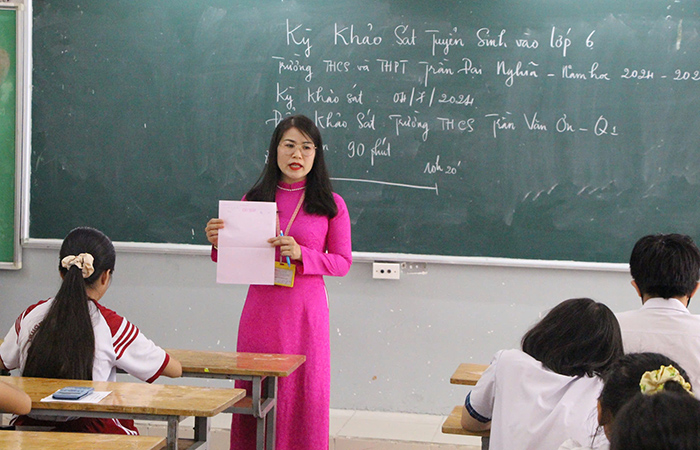 TP.HCM dự kiến tổ chức khảo sát lớp 6 Trường Trần Đại Nghĩa sớm hơn mọi năm