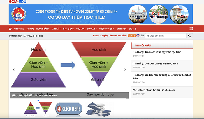 Cuối tháng 3, TP.HCM ra mắt Cổng thông tin Dạy thêm, học thêm