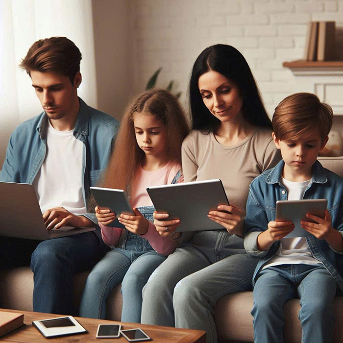 Khi công nghệ chi phối gia đình