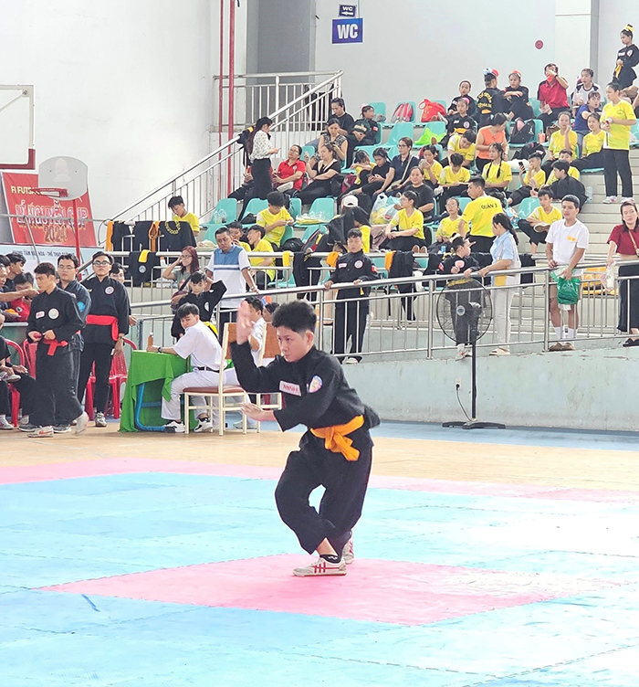 Giải thể thao học sinh môn võ cổ truyền lan tỏa tinh thần thượng võ trong trường học