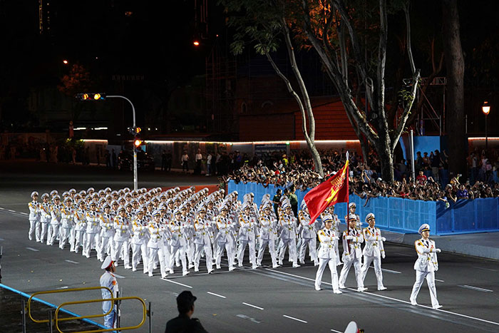 TP.HCM hợp luyện diễu binh, diễu hành trên đường Lê Duẩn trước thềm đại lễ 30-4