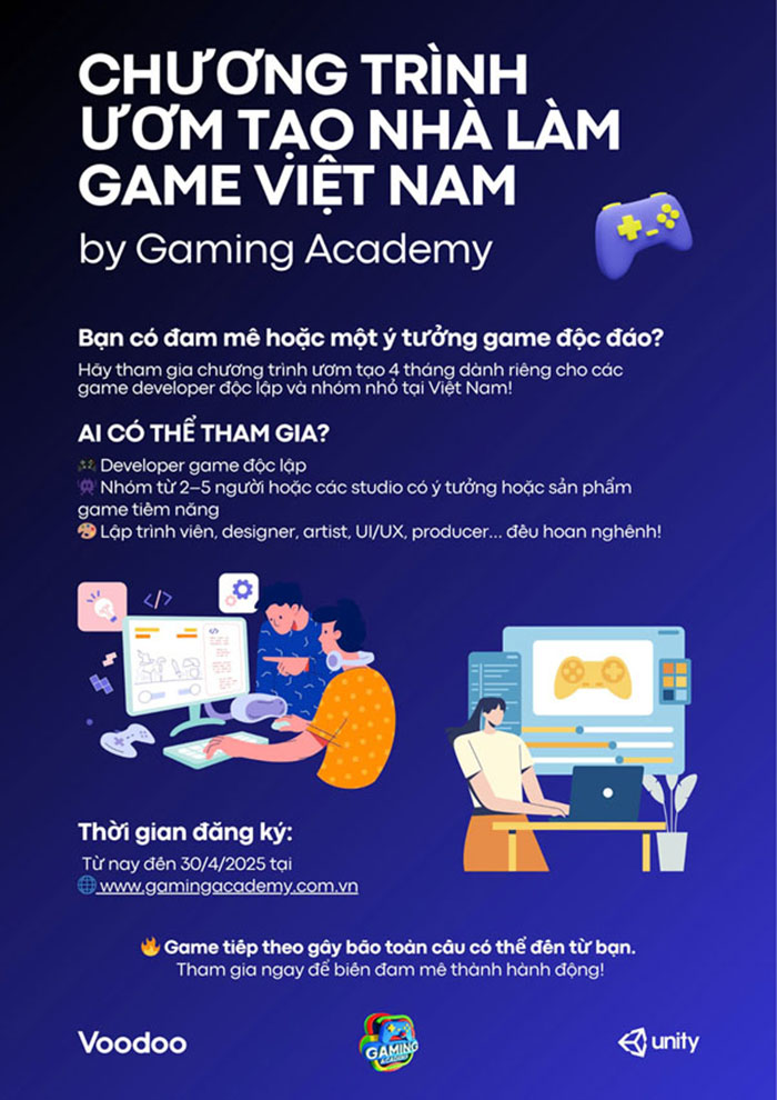 Gaming Academy “bắt tay” Unity và Voodoo, mở ra kỷ nguyên mới cho ngành game Việt