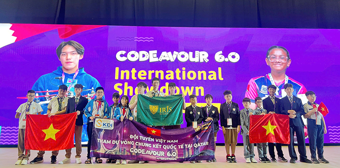 Học sinh tiểu học TP.HCM đoạt giải nhất thi lập trình quốc tế tại Qatar