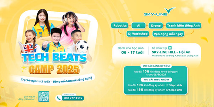 TECH BEATS CAMP 2025 – Trại hè nội trú Đà Nẵng, bùng nổ đam mê công nghệ