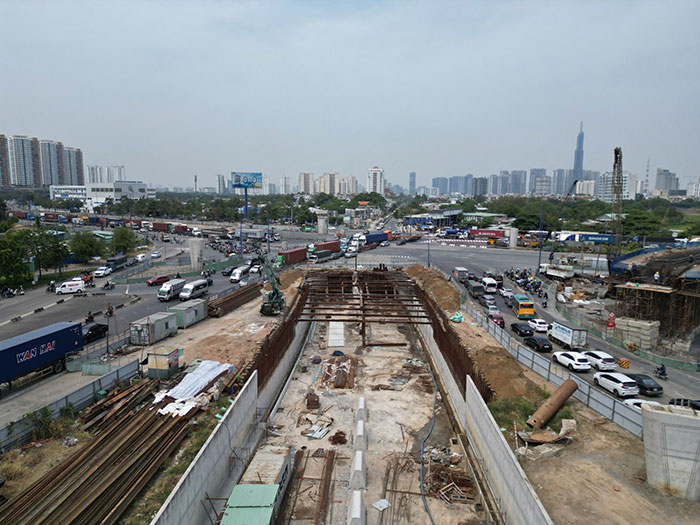 TP.HCM: Hầm chui HC1 tại nút giao An Phú sẽ thông xe vào ngày 9-5