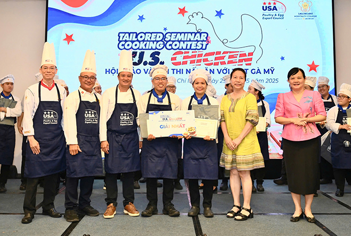 Trao giải Hội thi nấu ăn với thịt gà Mỹ 2025