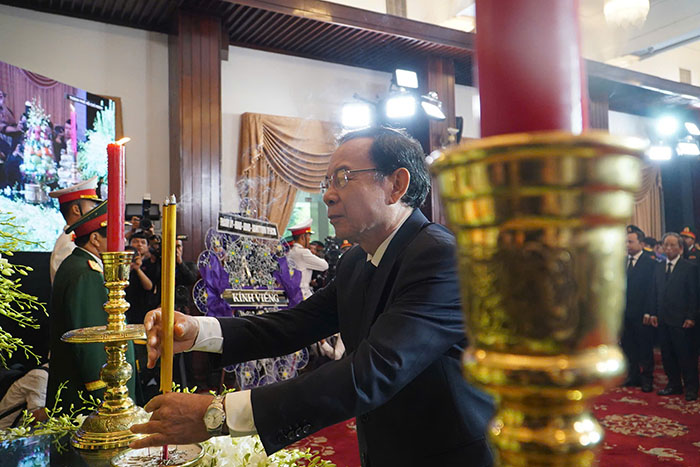 TP.HCM tổ chức trọng thể Lễ viếng và Lễ truy điệu  nguyên Chủ tịch nước Trần Đức Lương