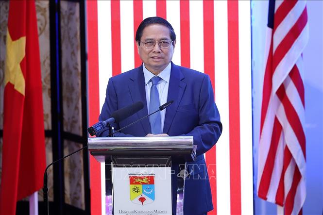 Thủ tướng Phạm Minh Chính phát biểu chính sách tại ĐH Quốc gia Malaysia