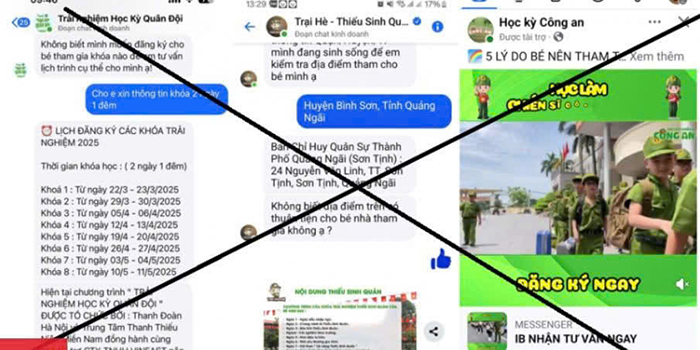 Phụ huynh cần cảnh giác với các chiêu trò lừa đảo bằng các mô hình trại hè giả mạo