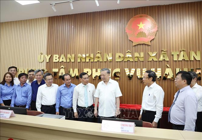 Tổng Bí thư Tô Lâm khảo sát thực tế mô hình tổ chức chính quyền địa phương 2 cấp tại TP.HCM