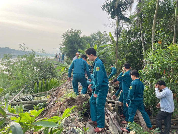 Xác định nguyên nhân vụ sạt lở bờ bao sông Sài Gòn tại huyện Củ Chi