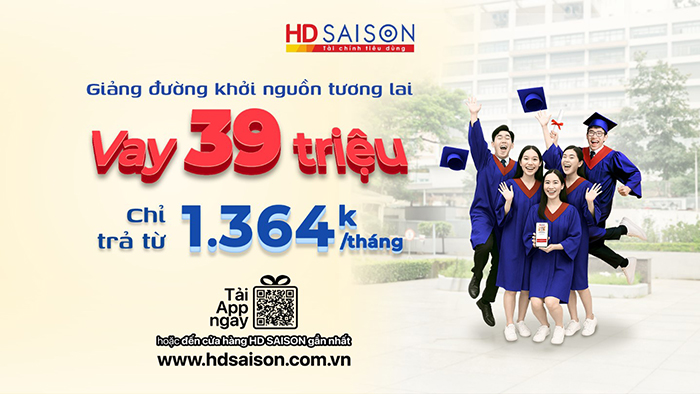 HD SAISON giúp sinh viên đầu tư cho tương lai bằng gói vay học phí