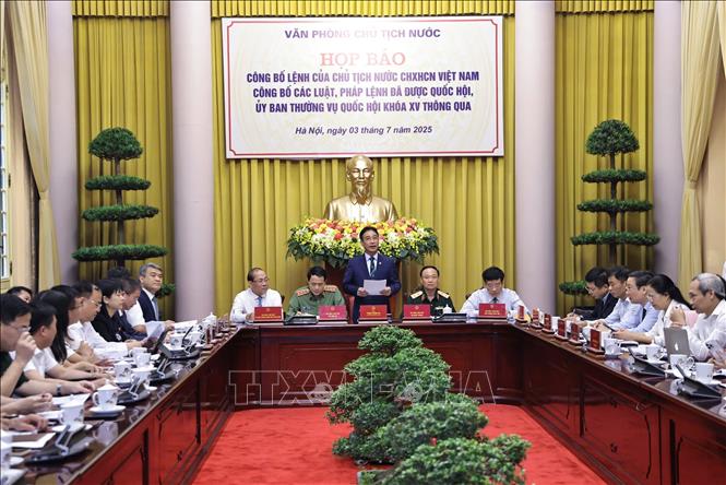 Công bố Lệnh của Chủ tịch nước về 15 luật, 1 pháp lệnh