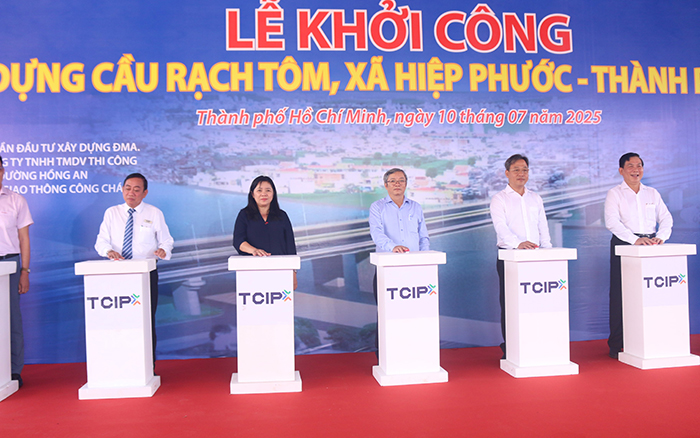 TP.HCM khởi công dự án xây dựng cầu Rạch Tôm