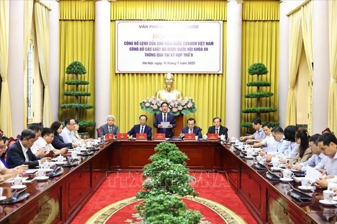 Công bố Lệnh của Chủ tịch nước về 9 luật vừa được Quốc hội thông qua