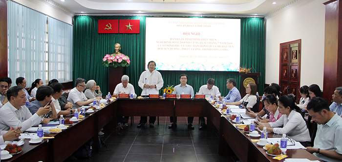 TP.HCM đánh giá quy chế đặt tên, đổi tên đường, phố và công trình công cộng