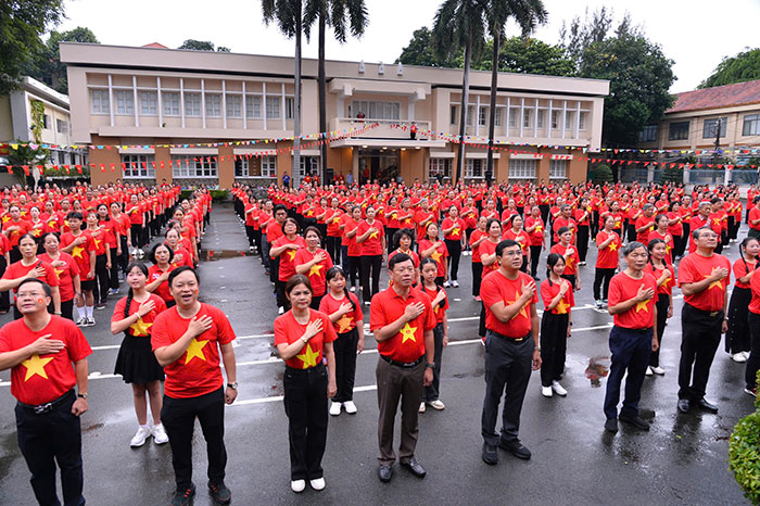 TP.HCM: 750 người đồng diễn mừng Quốc khánh 2-9