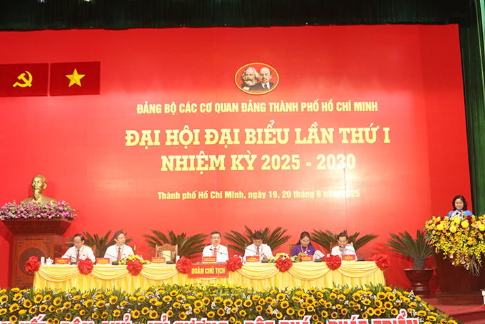 Phiên trù bị Đại hội đại biểu Đảng bộ các cơ quan Đảng TP.HCM lần thứ nhất nhiệm kỳ 2025-2030