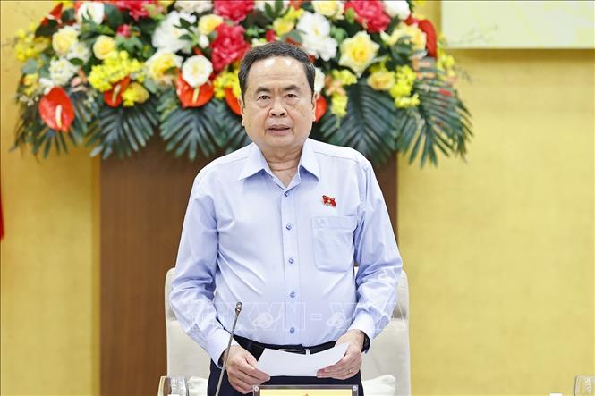 Chủ tịch Quốc hội Trần Thanh Mẫn chủ trì Phiên họp thứ hai Hội đồng Bầu cử quốc gia