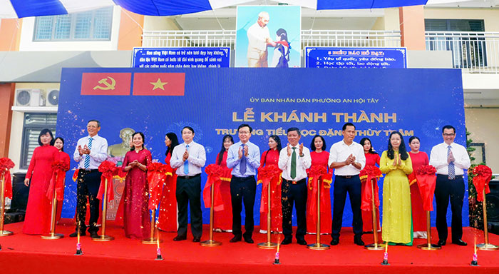 Khánh thành Trường Tiểu học Đặng Thùy Trâm, phường An Hội Tây với kinh phí trên 60 tỷ đồng