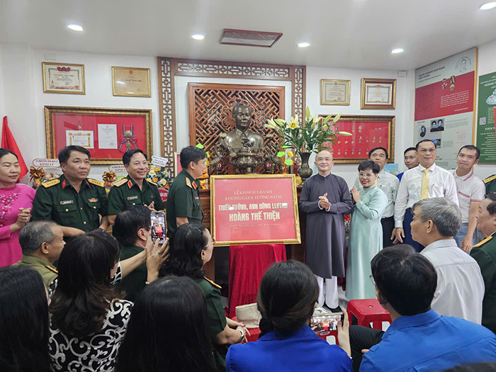 TP.HCM khánh thành Không gian tưởng niệm Thiếu tướng Hoàng Thế Thiện giáo dục thế hệ trẻ