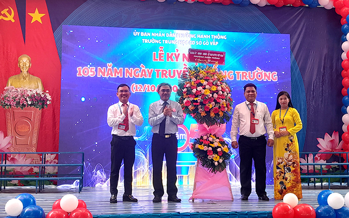 Trường THCS Gò Vấp kỷ niệm 105 năm ngày truyền thống